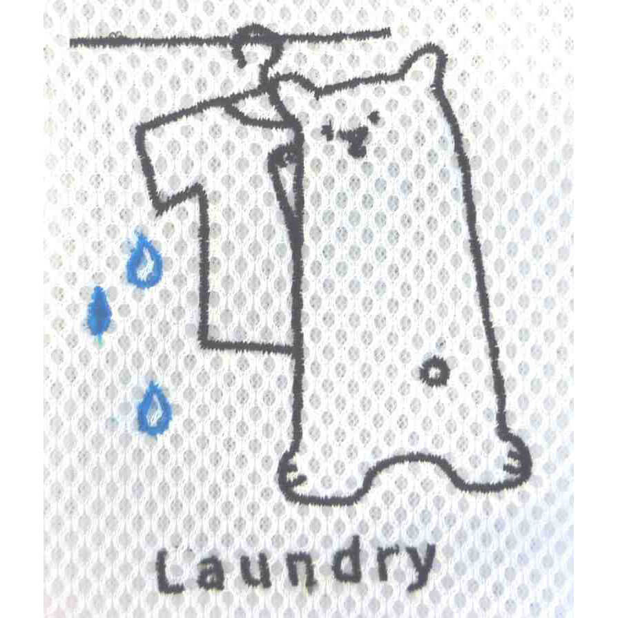 刺繍Ｗメッシュ洗濯ネット　ドラム